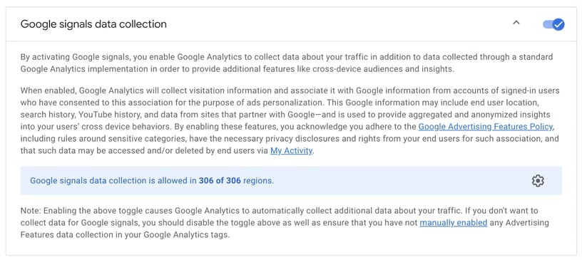 Google Signals Data Collection