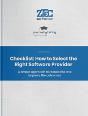 Software provider selection eBook cover.