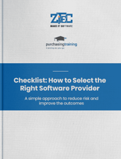 Software provider selection eBook cover.