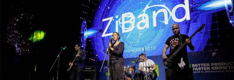 Zitec band in a concert.